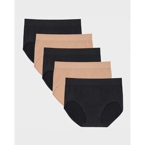 Carole Hochman Seamless Brief 5-Pack (Size L) - New In Box